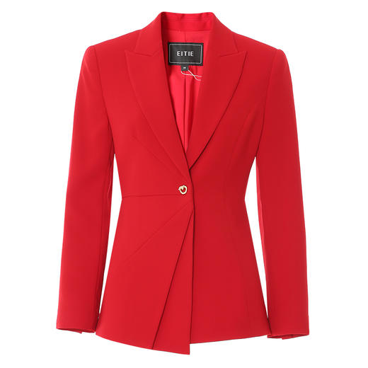 EITIE爱特爱春季新款时尚百搭显瘦一粒扣外套女7703419 商品图5