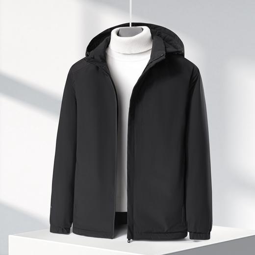 【可拆卸帽】【新款DK】大依优型大码男装棉服连帽户外棉衣夹克加肥加大休闲夹克胖子外套上衣 商品图4