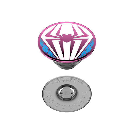 【蜘蛛侠·平行宇宙】POPGRIP泡泡骚手机粘贴式气囊支架 Enamel金属珐琅系列 格温战衣（夜光） 商品图3