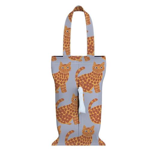 「两色可选！车家两用」可爱动物车载悬挂纸巾盒纸巾袋壁挂式抽纸袋客厅家用车内挂袋收纳汽车装饰 商品图1