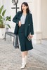 Le Malene 复古墨绿西装开衩半裙套装 14468 商品缩略图0