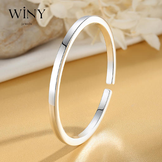 Winy9999足银抱福手镯送女友闺蜜节日生日礼物 商品图0