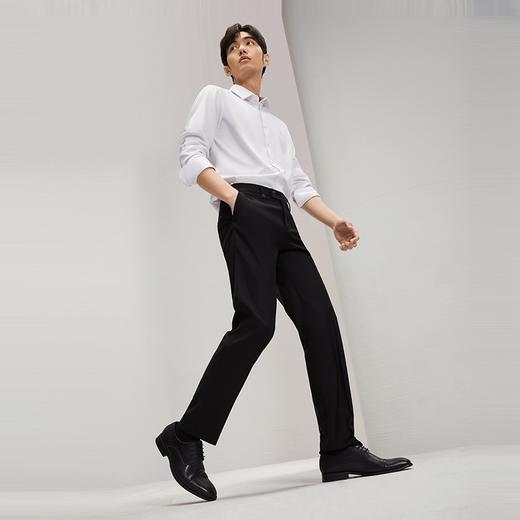 【犀牛褶工艺】柒牌西裤男2025秋季新款商务休闲修身直筒西装长裤	127H71810 商品图3