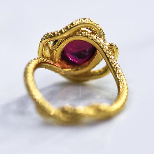 灵蛇献瑞碧玺蛇戒2025【需定制/40天】 商品图1