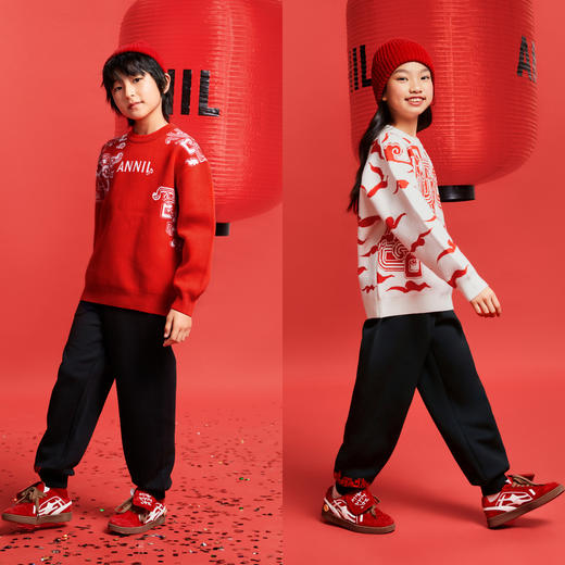 男女童全腰针织单裤春季新款安奈儿童装EM516001 商品图3