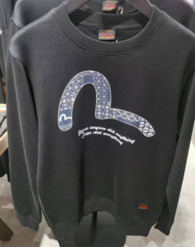 EVISU 男 卫衣 2EAHTM3SW7065XXBLKX