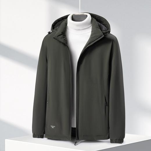 【可拆卸帽】【新款DK】大依优型大码男装棉服连帽户外棉衣夹克加肥加大休闲夹克胖子外套上衣 商品图3