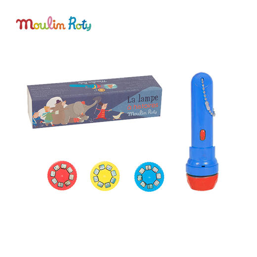 Moulin Roty 大野狼 投影手电筒 适合3岁以上 亲子互动 激发想象力 提升语言组织能力 法国品牌-894390 商品图4
