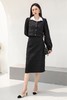 Le Malene 小香风方领拼接短款外套半裙套装 14480 商品缩略图2