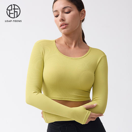 跃牌【小甜心】系列 镂空性感露背健身服运动上衣9060 商品图3