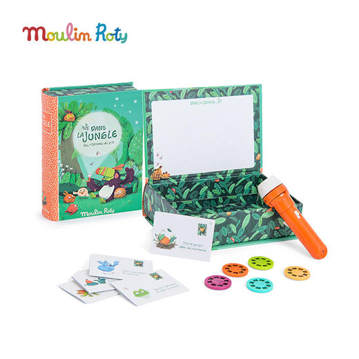 Moulin Roty 《小时光系列》故事 投影手电筒（礼盒版） 适合4岁以上 亲子互动 激发想象力 提升语言组织能力 法国品牌-711364 商品图10