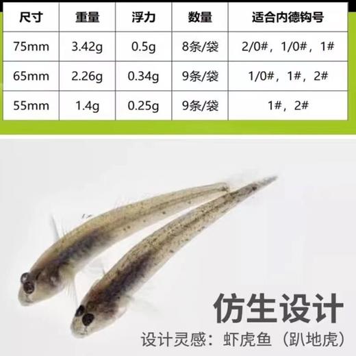 言饵【棒棒虾】浮水螺纹针尾卷尾黑坑路亚鳜鲈鱼高效软虫拟内德饵 商品图4