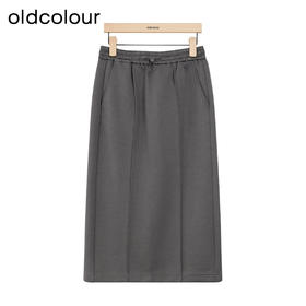 oldcolour冬季新品高腰抽绳显瘦运动休闲时尚半身裙女P420604A1