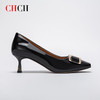 CHCH平衡鞋牛漆皮百搭高跟鞋气质通勤CN1B5222 商品缩略图3