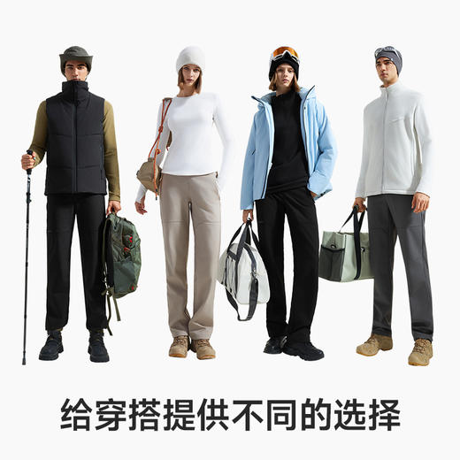 素湃SUPIELD气凝胶冲锋多功能软壳裤户外保暖防风耐磨男女登山裤滑雪裤 SS5401 商品图3