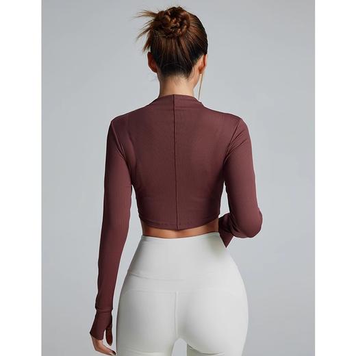 跃牌【小甜心】系列 瑜伽服女紧身运动长袖T恤9057 商品图4