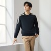 柒牌男装长袖卫衣男2024秋季新款时尚休闲中青年拼接圆领套头上衣	127W70470 商品缩略图1