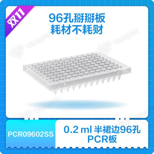 0.2 ml Semi-Skirted 96-Well PCR Plates （0.2 ml半裙边96孔PCR板） 商品图0