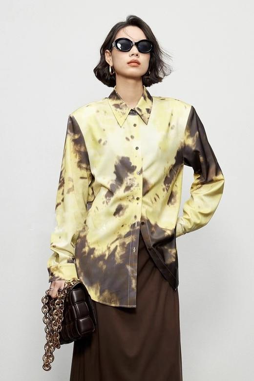 Kai & Kiera 复古扎染缎面衬衣 19264 商品图0