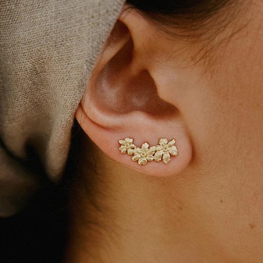 北京仓｜Agapee-Rosaria-玫瑰花 耳钉［法国设计师］ 商品图0