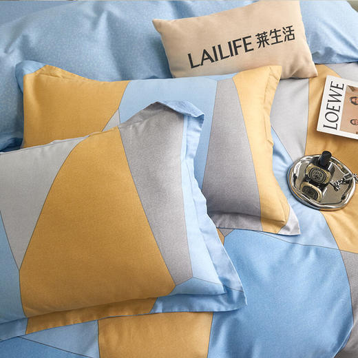 莱生活  全棉四件套-格伦蓝韵  200*230cm 商品图2