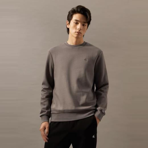 清仓，咖色s码！独家青岛本地订单！三色加绒加厚款！三色！cK字母刺绣男女款加绒圆领卫衣 商品图3