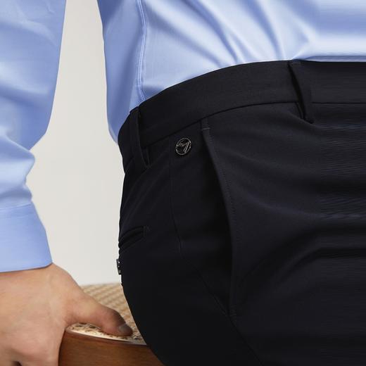 柒牌男装西裤男士2025秋季新款商务休闲中青年直筒中腰西装长裤子	127H71780 商品图2