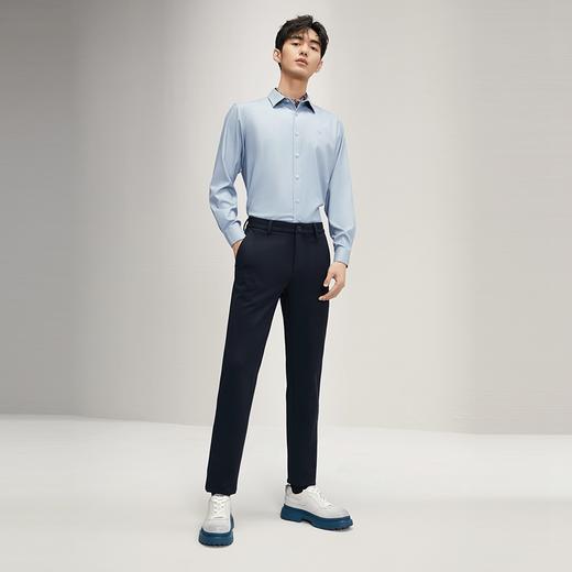 【针织弹力】柒牌直筒休闲裤男2024秋季新品商务百搭男士修身长裤	127H72230 商品图3