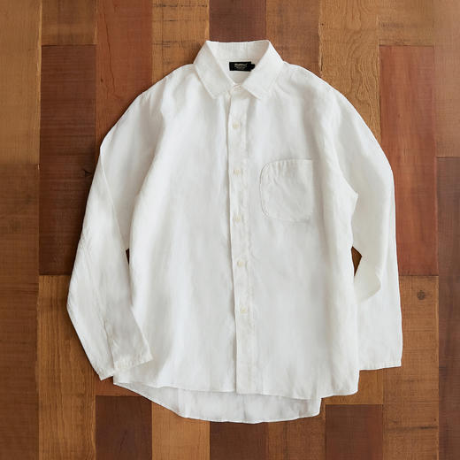 Cicadahood日本亚麻Brown’s Beach Jacket口袋极简衬衫 男女款 商品图5