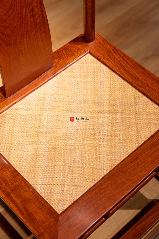 红桥红  家具严选  缅甸花梨（大果紫檀）【藤面 马未都 S背 灯挂椅】 商品图4