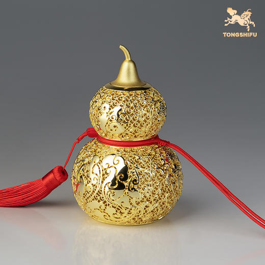 铜师傅《福禄香囊》客厅桌面花丝铜葫芦香薰摆件 装饰品 节日礼物 商品图2