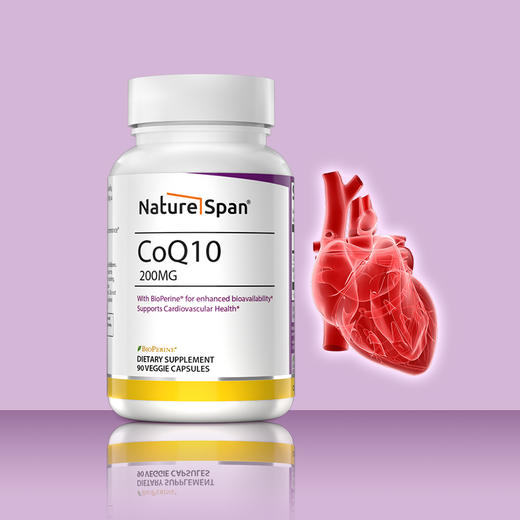 辅酶Q10 200mg90粒美国进口NatureSpan倍能适 商品图1