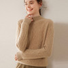 【自】全新升级【铂金会员514/天猫699/差价185】(20252) 洛诗琳复古麻花半高领套头山羊绒毛针织衫显瘦麻花羊绒衫 商品缩略图1