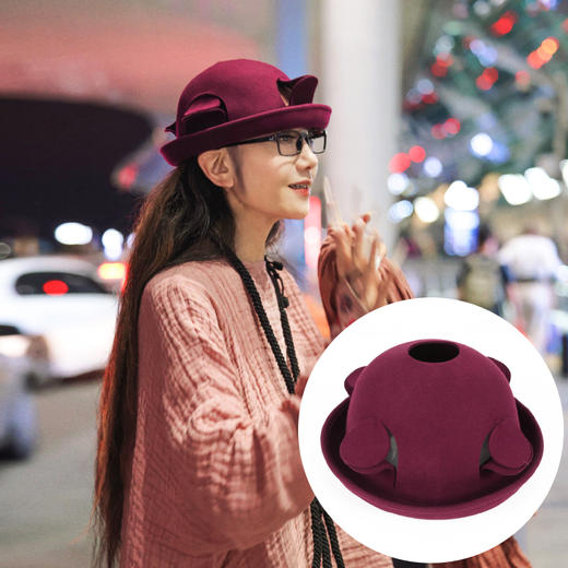 宇宙星神羊毛礼帽 | 杨丽萍老师同款 | 现货加急发 |双色可选 商品图0