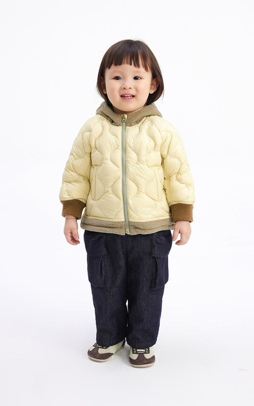 jnby   24年冬款   轻薄短款羽绒服   YOAC10760 商品图0