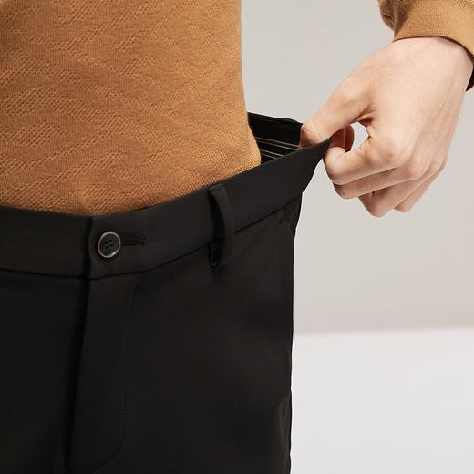 【热熔岩】柒牌抗菌休闲裤男2024秋冬新款商务休闲修身直筒长裤子	127H72380 商品图2