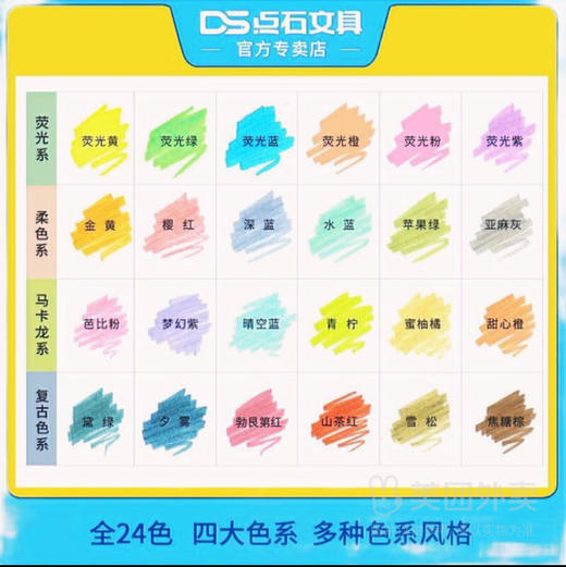 点石按动易手控荧光笔透明记号笔可换芯 商品图1