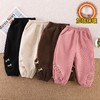 【柔软舒适，宝宝舒心穿，妈妈放心选】女童秋冬季加绒裤子 新款休闲宝宝冬天一体绒休闲裤 中小童保暖卫裤-QQ 商品缩略图0