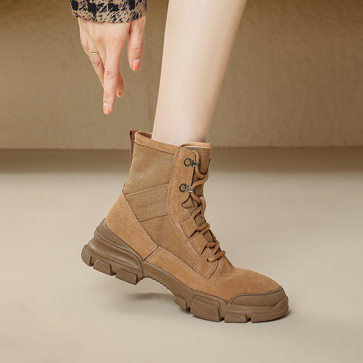 品质好货 | Safiya/索菲娅2024加绒时尚户外风马丁靴工装靴棉鞋 SF44118703 商品图7