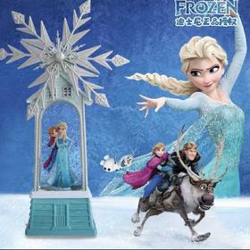 维多利水晶音乐盒 爱莎公主八音盒 送孩子 旋转八音盒