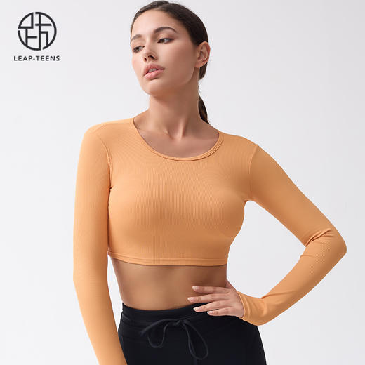 跃牌【小甜心】系列 镂空性感露背健身服运动上衣9060 商品图6