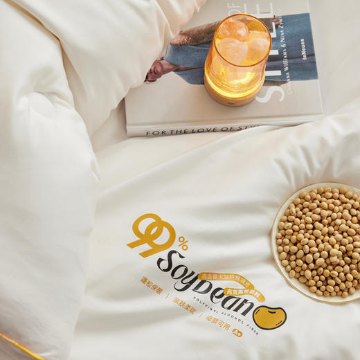 自然醒60支7A全棉抗菌99%大豆纤维被子被芯A类四季通用加厚保暖冬被春秋被LFS 商品图4