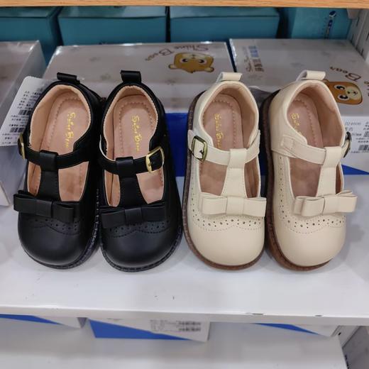 莎妮熊24AU小童皮鞋D24608（黑色/米白） 商品图2