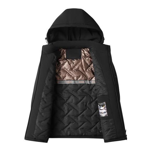 【可拆卸帽】【新款DK】大依优型大码男装棉服连帽户外棉衣夹克加肥加大休闲夹克胖子外套上衣 商品图3