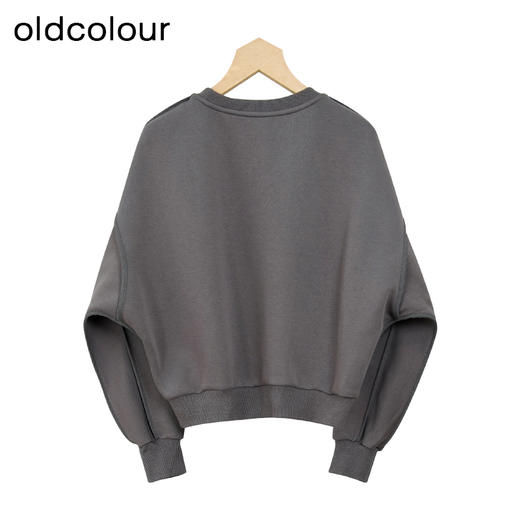 oldcolour冬季新品纯色圆领休闲百搭时尚保暖卫衣女P420202A1 商品图1