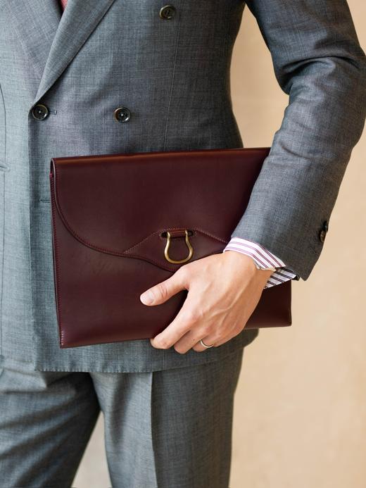 Saic 公文包 酒红色 商品图0