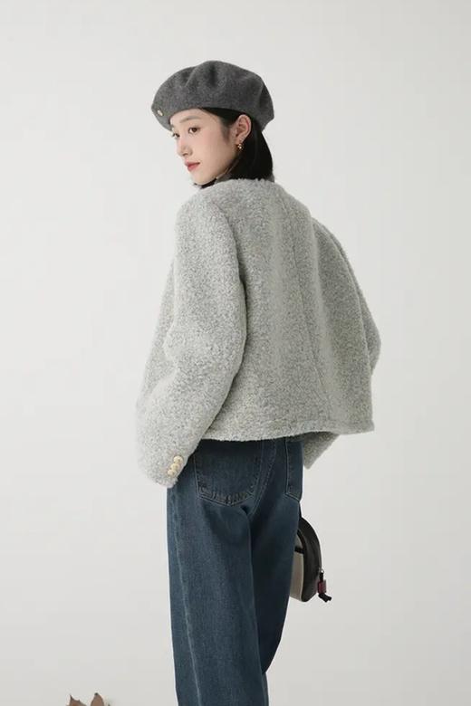 LNNNS 灰色圆领小香风短款外套 19236 商品图7