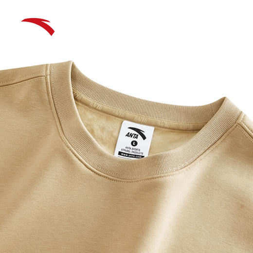 安踏加绒卫衣男士秋冬新款潮流百搭纯棉休闲运动服上衣152448723 商品图1