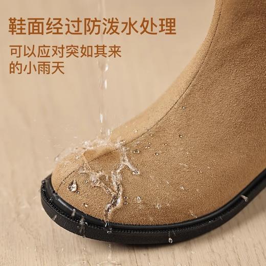 Pansy盼喜日本女鞋单靴休闲切尔西短靴平底妈妈鞋女士靴子秋冬款4180 商品图3