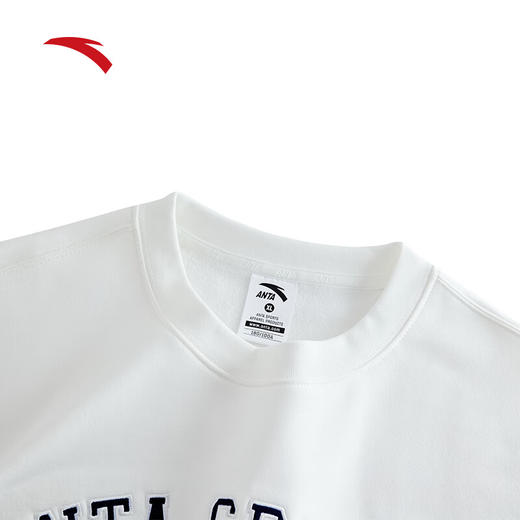 安踏运动卫衣男女款冬季雅丹风加绒套头衫休闲运动上衣152448706N 商品图2